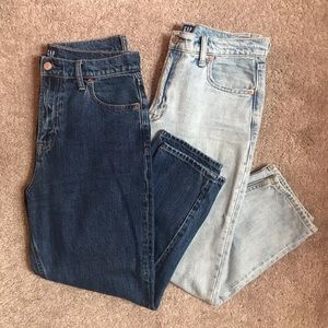 Gap Sky High Mom Jeans 2 pairs